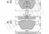 Колодки гальмівні (передні) MB E-class (W210/S210)/CLK-class (C208) 95-03/SLK-class (R170) 00-04 Metelli 22-0252-0 (фото 2)