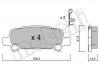 Колодки тормозные (задние) Subaru Forester 98-08/Impreza 00-09/Legacy II/III 94-03/Outback 00-03 Metelli 22-0414-0 (фото 1)