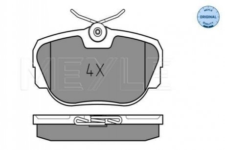 Колодки гальмівні (передні) BMW 3 (E30)/Z1 1.6-2.7 82-94 MEYLE 025 211 7317