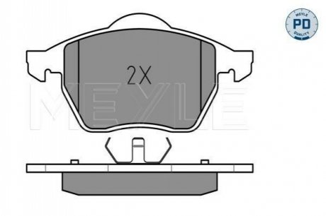 Колодки тормозные (передние) Audi A4/VW Passat 1.6-2.8 95-01 MEYLE 025 216 2419/PD (фото 1)