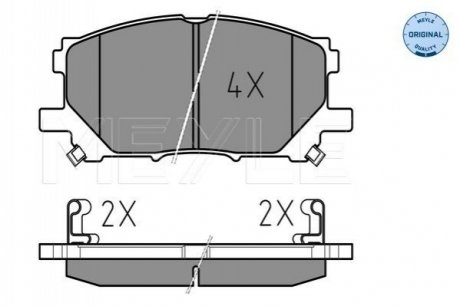 Колодки гальмівні (передні) Lexus RX 03- (140.8x59.5) MEYLE 025 239 8916 (фото 1)