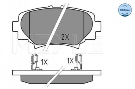 Колодки гальмівні (задні) Mazda 3 III 13- MEYLE 025 258 7814 (фото 1)