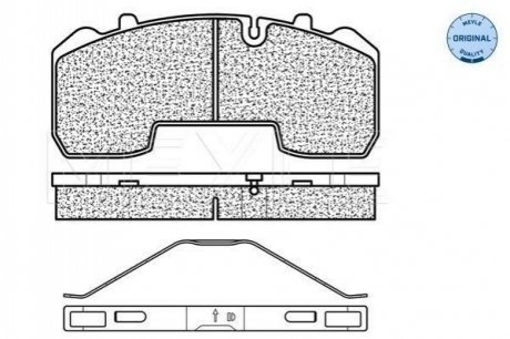 Тормозные колодки (задние) BPW SKH 98- MEYLE 025 291 6530