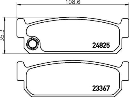 Гальмівні колодки задн. Nissan Maxima QX -00 MINTEX MDB2175