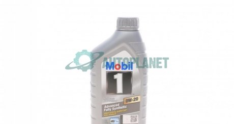 Моторное масло 1 0W-20, 1л MOBIL 152560 (фото 1)
