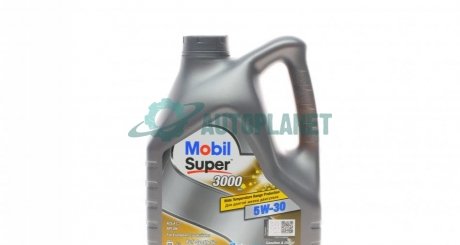 Моторное масло Super 3000 XE 5W-30, 4л MOBIL 153018 (фото 1)