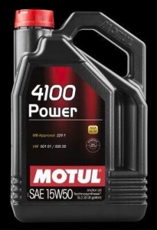 Моторна олива 4100 Power 15W-50, 5л. MOTUL 100273