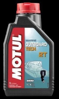 Олива моторна Outboard Tech 2T, 1л. MOTUL 102789