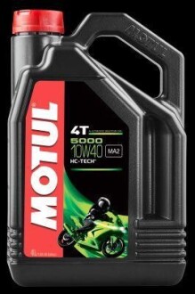 Олива моторна 5000 4T 10W-40, 4л. MOTUL 104056