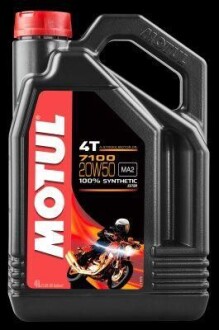 Олива моторна 7100 4T 20W-50, 4л. MOTUL 104104