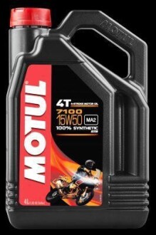 Олива моторна 7100 4T 15W-50, 4л. MOTUL 104299