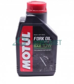 Масло 10W для мото вилок Fork Oil Expert Medium (1L) MOTUL 822201 (фото 1)