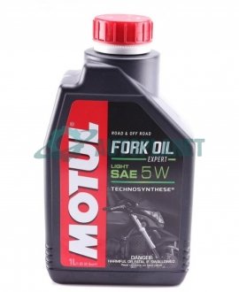 Масло 5W для мото вилок Fork Oil Expert Light (1L) MOTUL 822301