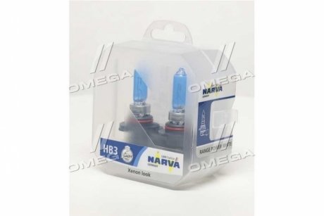 Лампа розжарювання TWIN SET Hb3 12v 65w RANGE POWER WHITE (вир-во) NARVA 48625S2
