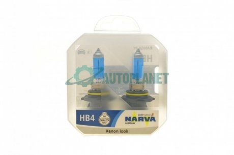 Автолампа HB4/9006 12V 55W P22d Range Power White (4500K) (2шт.) NARVA 486262100