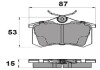 Гальмівні колодки зад. Caddy III/IV/Passat/Audi A4/A6 (Lucas) National NP2037 (фото 1)