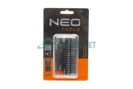 Викрутка зі змінними насадками NEO TOOLS 04-228