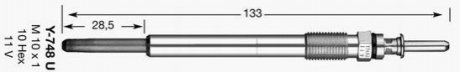Свеча накаливания Y-748U NGK 6649