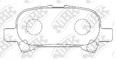 Колодки тормозов. NiBK PN0427