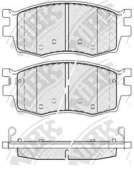Колодки гальм. NiBK PN0435