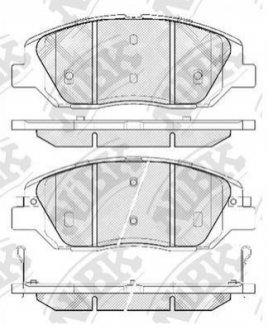 КОЛОДКИ ГАЛЬМ. NiBK PN0446