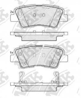 Колодки тормозов. NiBK PN0538