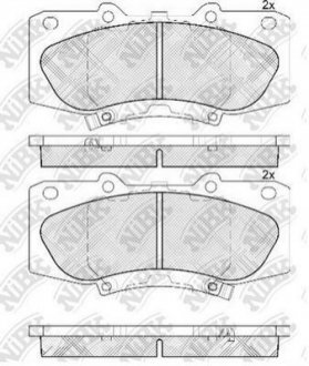 Колодки гальм. NiBK PN0548