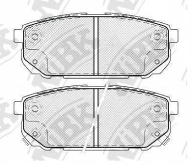 Колодки гальм. NiBK PN0798