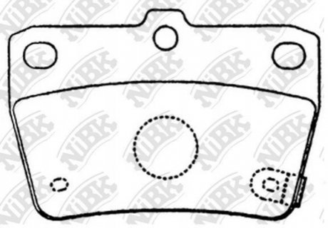 Колодки тормозов. NiBK PN1424