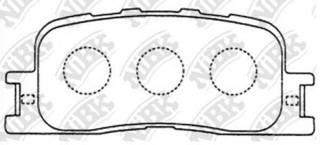 Колодки тормозов. NiBK PN1458
