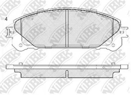 Колодки тормозов. NiBK PN1845