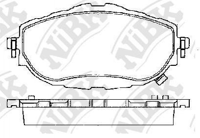 Колодки тормозов. NiBK PN21001 (фото 1)