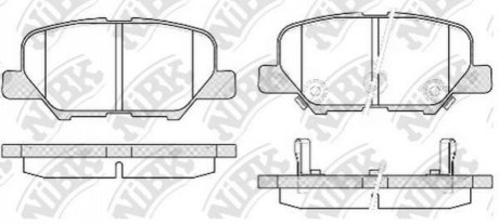 Колодки тормозов. NiBK PN25003 (фото 1)