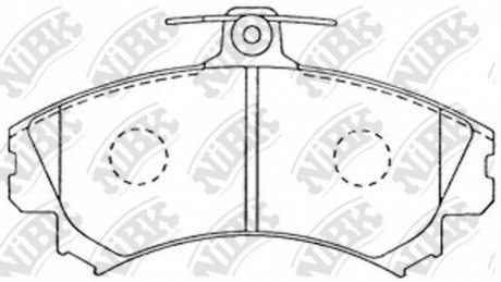 Колодки тормозов. NiBK PN3090