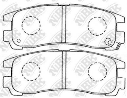 КОЛОДКИ ГАЛЬМ. NiBK PN3174