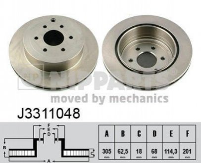 Тормозные диски NIPPARTS J3311048