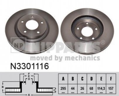 Тормозные диски NIPPARTS N3301116