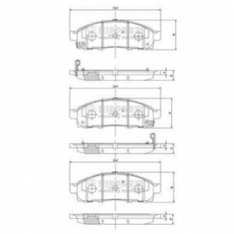 Гальмівні колодки дискові NIPPARTS N3601101