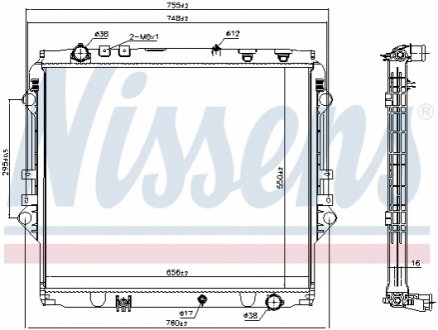 Прокладка головки цилиндра NISSENS 606069