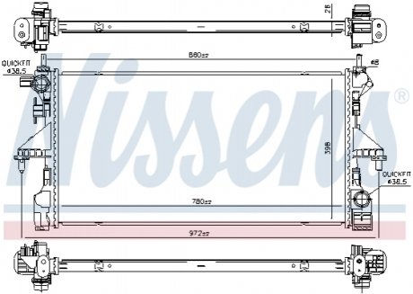 Радиатор NISSENS 606170