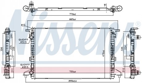 Радиатор NISSENS 606463