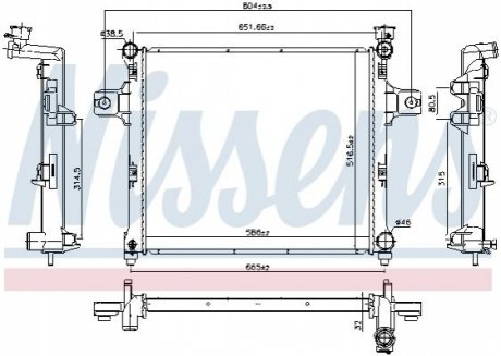 Радиатор NISSENS 61038