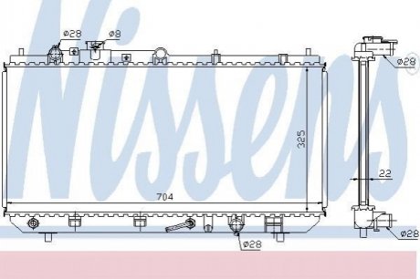 Радиатор NISSENS 624041