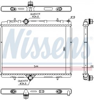 Радіатор NISSENS 636029