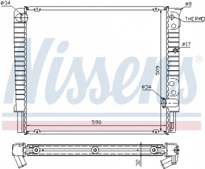 Радиатор NISSENS 65508A