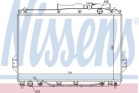 Радіатор охолоджування NISSENS 67527
