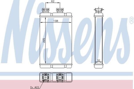 Радиатор отопления NISSENS 70513