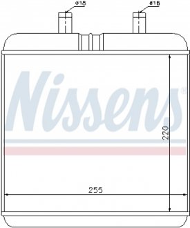 Радіатор обігрівача IVECO DAILY (99-) (вир-во) NISSENS 71810
