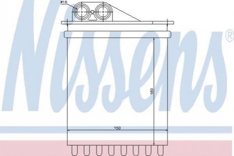 Радиатор отопителя NISSENS 72040 (фото 1)