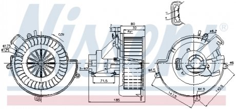 Вентилятор салона NISSENS 87079